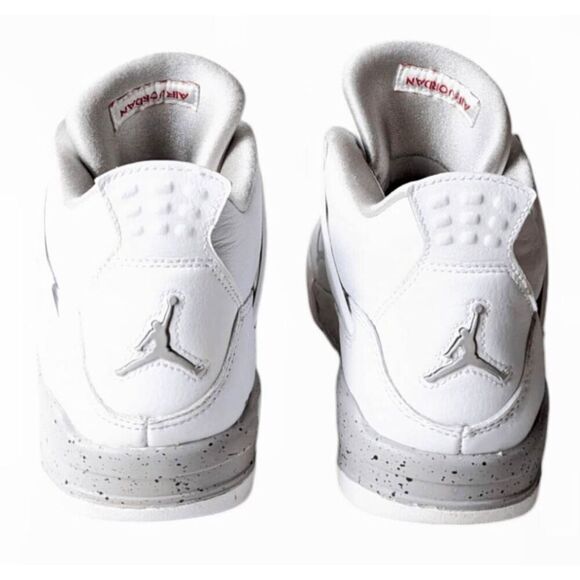 NIKE Air Jordan 4 Retro "White Oreo" Sneakers Size 7Y/W8.5 - Picture 5 of 8